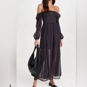 Free People Malina Lace Dress - Black. Large. EUC!